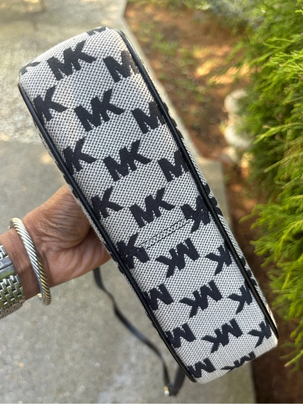 Michael Kors MK Logo Jacquard Crossbody Bag NWOT